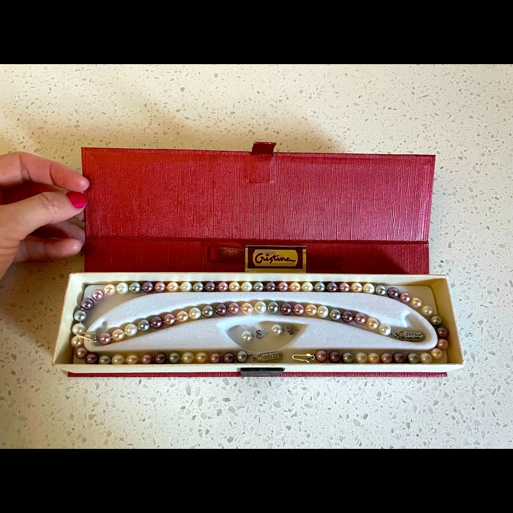 Cultured pearl set